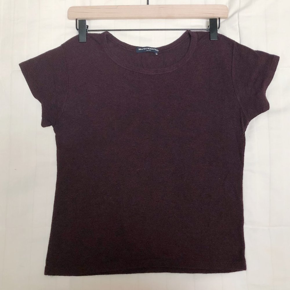 Brandy Melville Maroon T Shirt